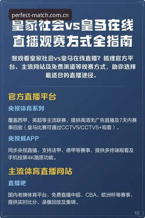 完美体育直播平台手机版详解：高清赛事观看的移动端解决方案